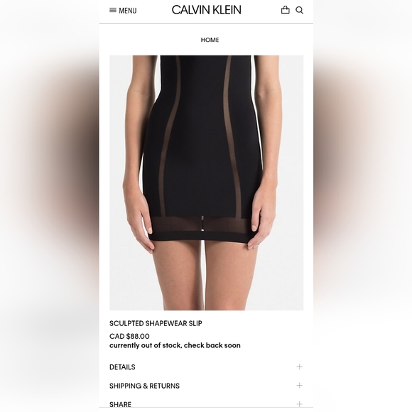 Calvin Klein shapewear slip - Picture 4 of 5